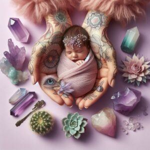 Baby And Crystal Healing