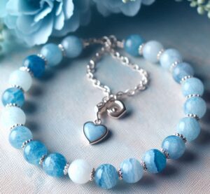 Blue Lace Agate Bracelet 