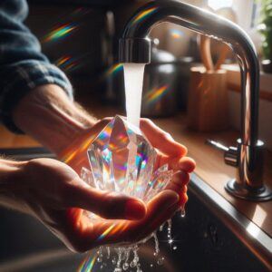 Cleansing Crystal Under Water