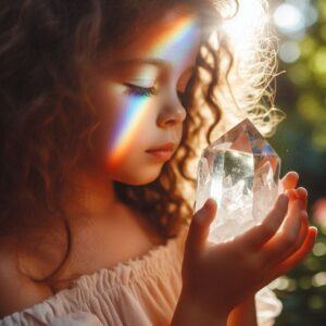 Clear Quartz And A Kid