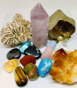 Collection of crystals