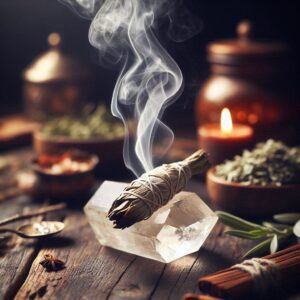 Charging Crystal With Smoke