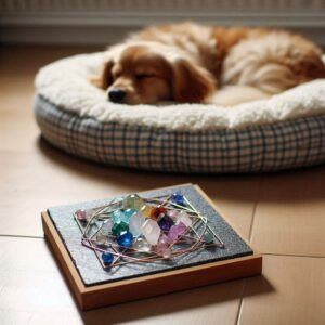 Crystal Grid And A Dog