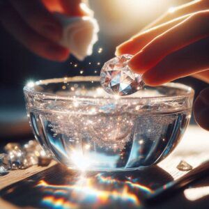 Cleansing Crystals With Saltwater Bath 