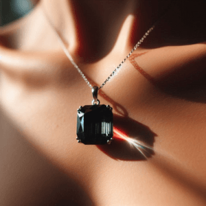 black tourmaline pendant 