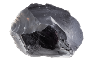 Rough Obsidian Stone Cutout
