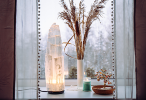 Large Selenite Lamp