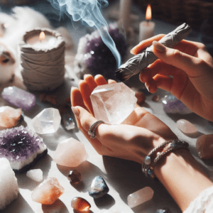 smudging crystals 